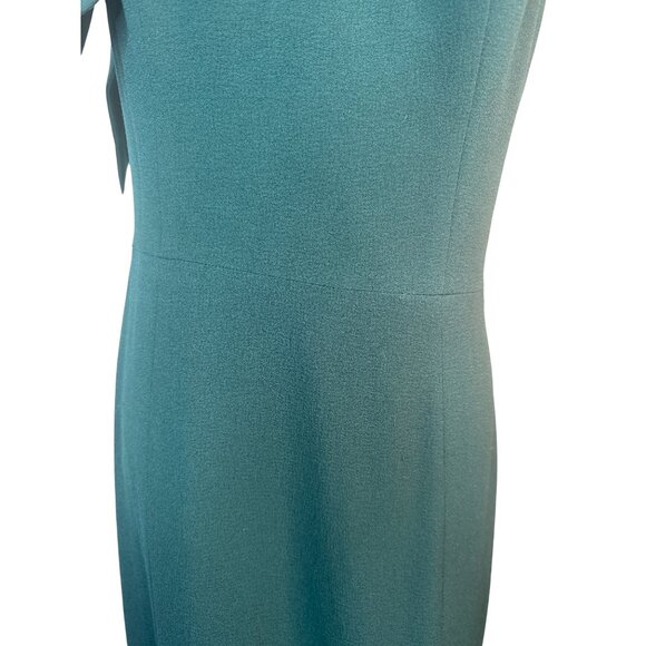 Dress The Population One-Shoulder Medium Forest Green Maxi Dress Polyester Blend - Picture 9 of 14